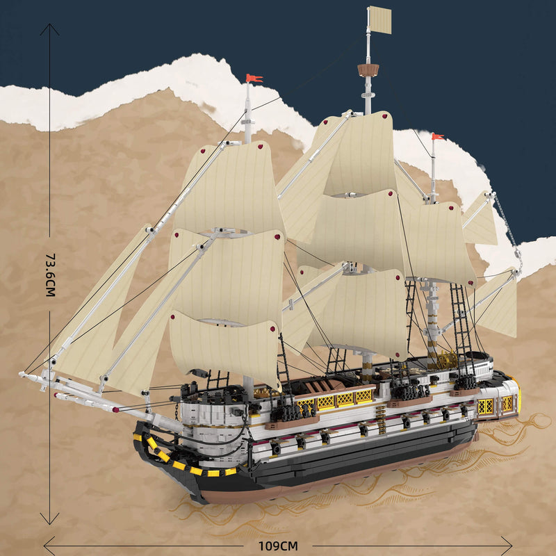 Imperial Age Warship 3554PCS - RBrickstem®