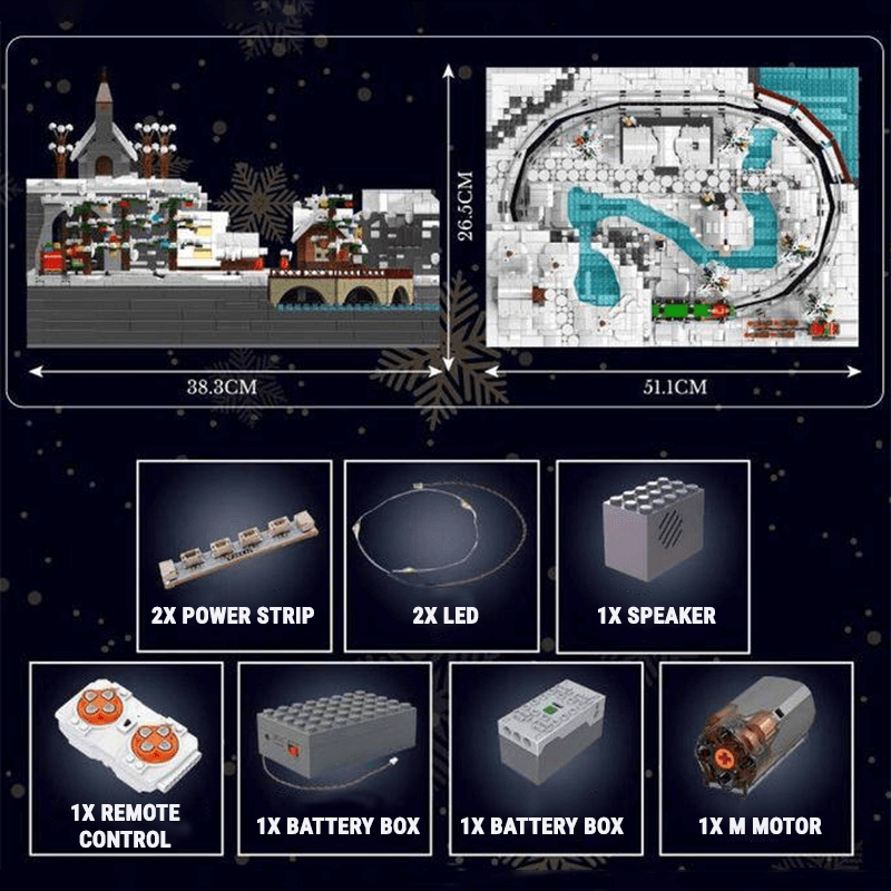 Christmas Train Fun Park 4233pcs - RBrickstem®