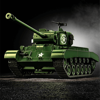 M26 Pershing Heavy Tank 1702pcs Model – Rotating Turret - RBrickstem®