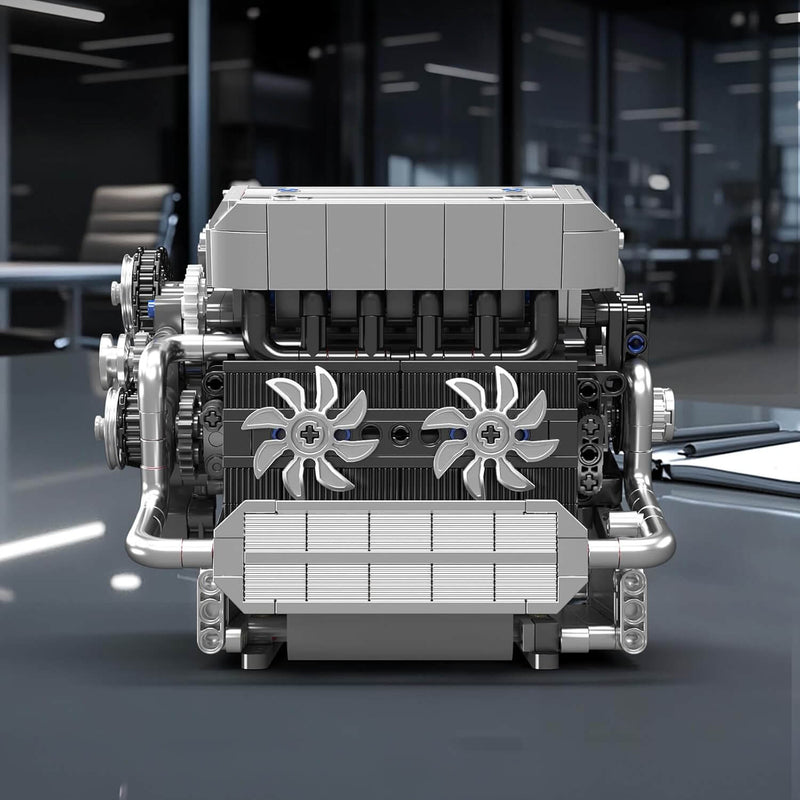 Motorised Inline 6 Bavarian Engine 743Pcs - RBrickstem®