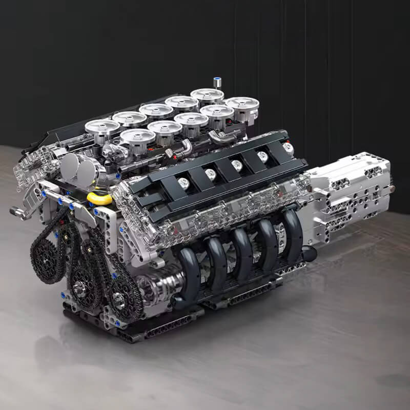 V10 Naturally Aspirated Japanese Engine 1833Pcs - RBrickstem®