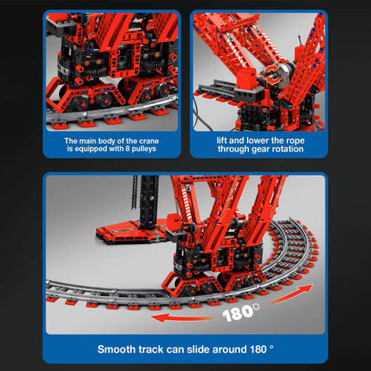 The World’s Strongest Land‑Based Crane 1195Pcs - RBrickstem®