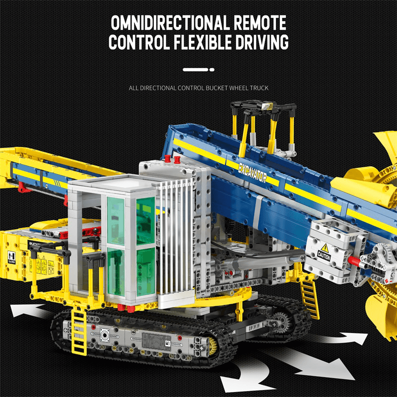 Remote Controlled Bucket Wheel Excavator 3187pcs mySite