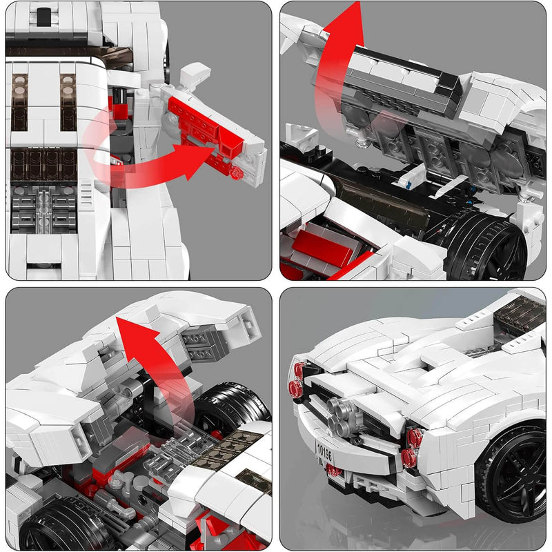 Quad-Exhaust Italian Hypercar 1422PCS - RBrickstem®