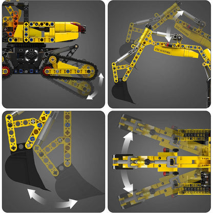Tracked Construction Excavator 839PCS - RBrickstem®