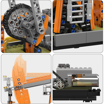 Motorised Mechanical Oil Rig 839PCS - RBrickstem®
