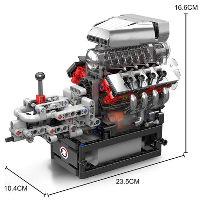 The Iconic V8 Supercharger Engine 854PCS - RBrickstem®