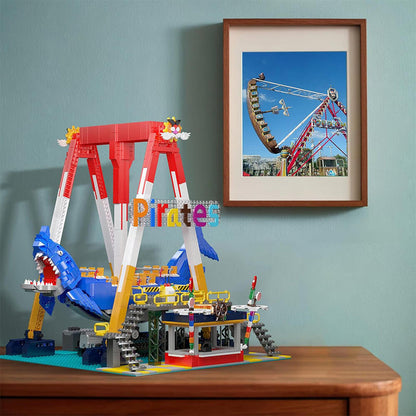Motorised Shark Swing Ride 1921PCS - RBrickstem®