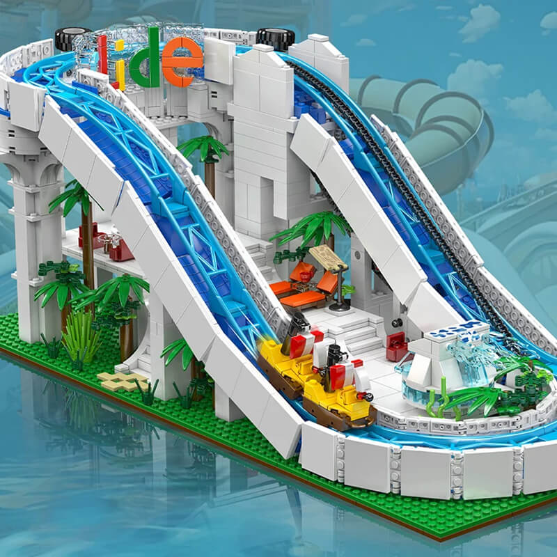 Motorised Water Slide 2087Pcs - RBrickstem®