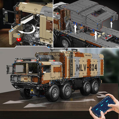 Desert Camo Missile Launcher Truck 3593Pcs - RBrickstem®