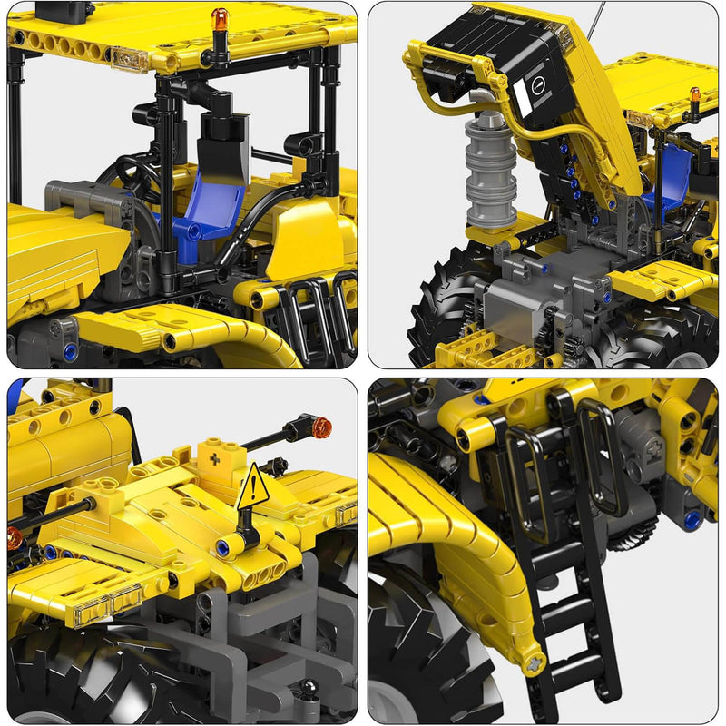 Remote Controlled Yellow Tractor 1299Pcs - RBrickstem®