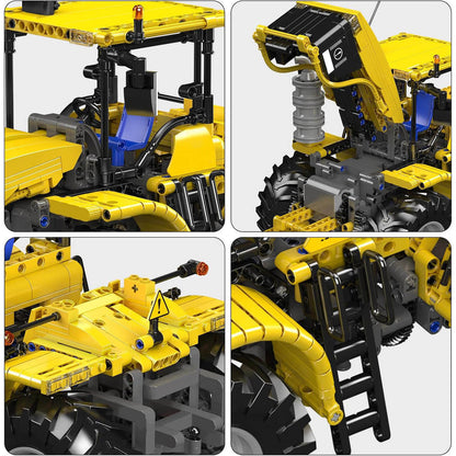 Remote Controlled Yellow Tractor 1299Pcs - RBrickstem®