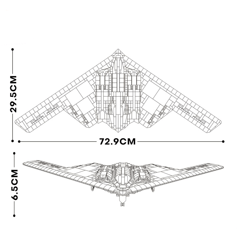 B2 Strategic Bomber 2062pcs mySite