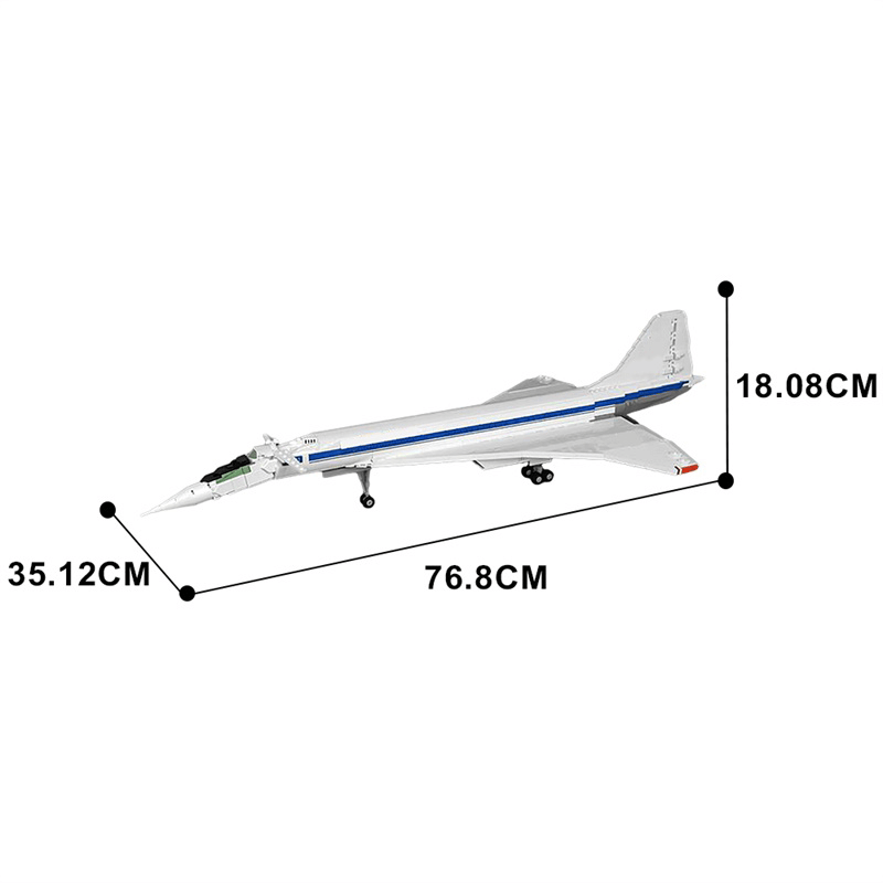 Tupolev Tu-144D 1845pcs mySite