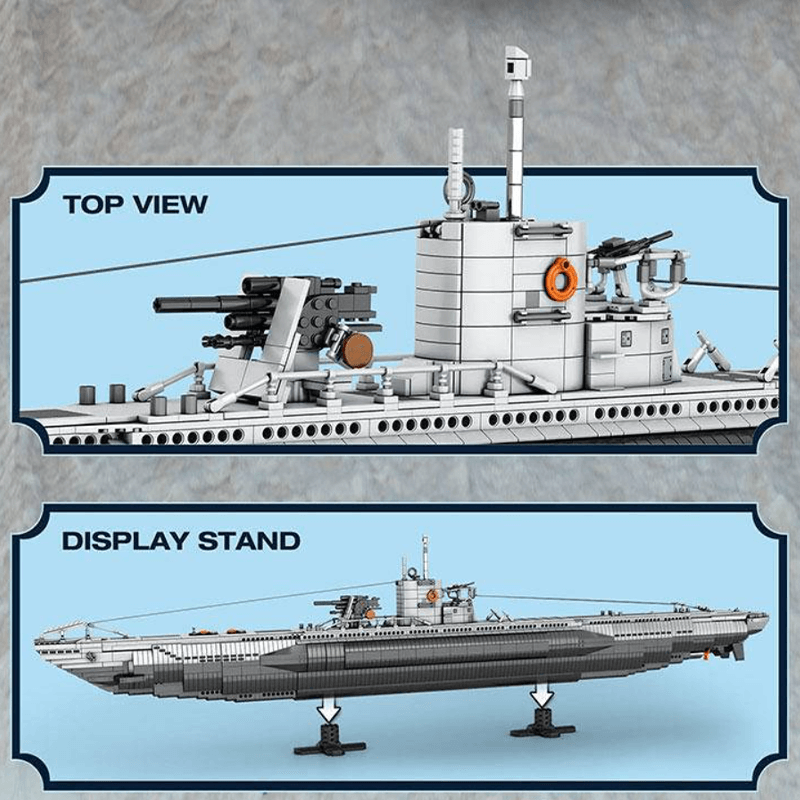 German U Boat 3986pcs - RBrickstem®