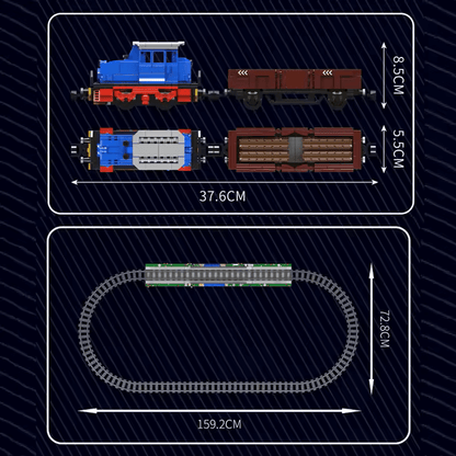 Remote Controlled Industrial Locomotive 1116pcs
