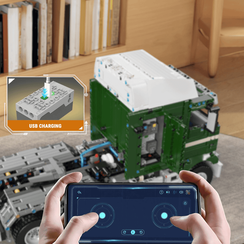 Remote Controlled 70s Cabover Truck 2180PCS - RBrickstem®