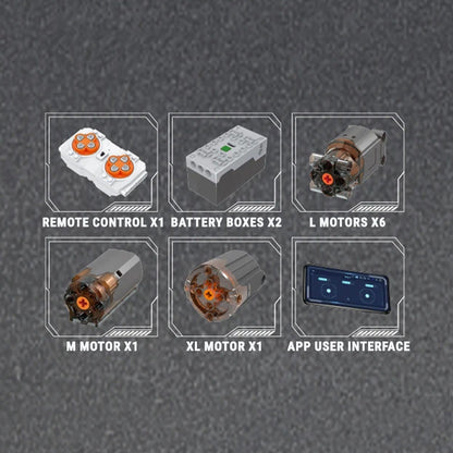 Heavy Duty Crawler Excavator 3194Pcs - RBrickstem®
