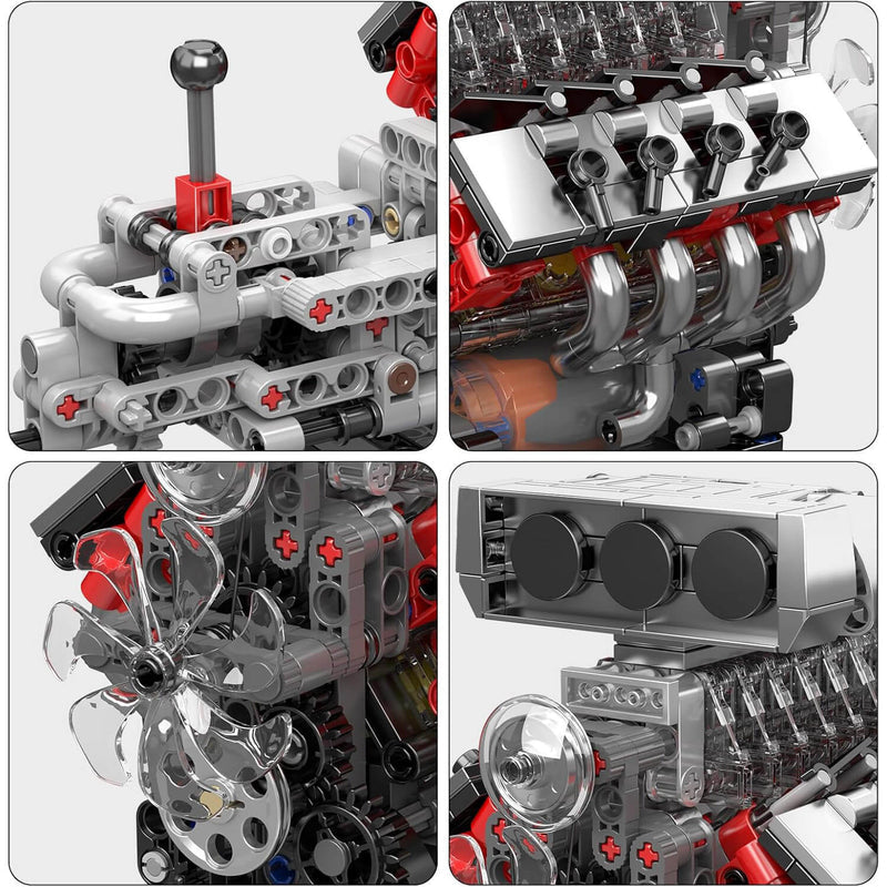 The Iconic V8 Supercharger Engine 854PCS - RBrickstem®