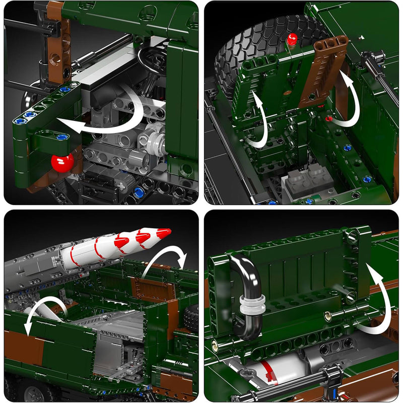 Remote-Controlled Missile Launcher Truck 3593Pcs - RBrickstem®