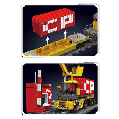 EMD SD40 Freight Train With Crane 1169pcs mySite