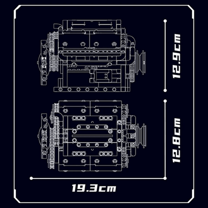 Motorised V8 Engine 534pcs mySite