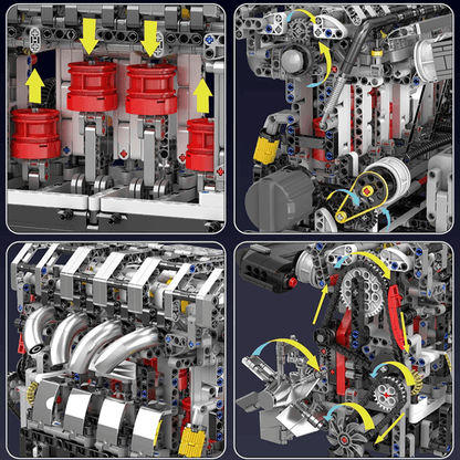 Motorised L4 Gasoline Engine 1786pcs mySite