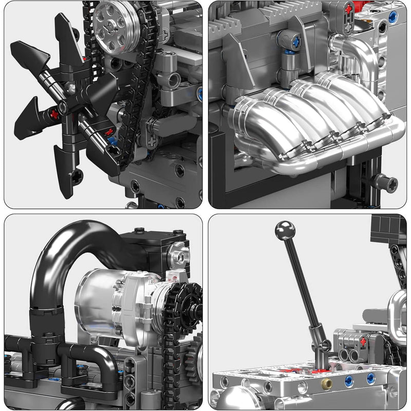 Motorised Rotary Engine 1129Pcs - RBrickstem®