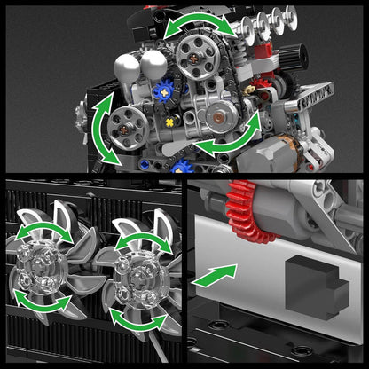 Variable Valve Timing JDM Engine 771Pcs - RBrickstem®