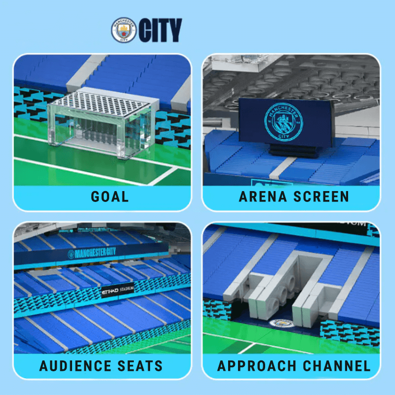 Manchester City Football Club Etihad Stadium 4472pcs RBrickstem®