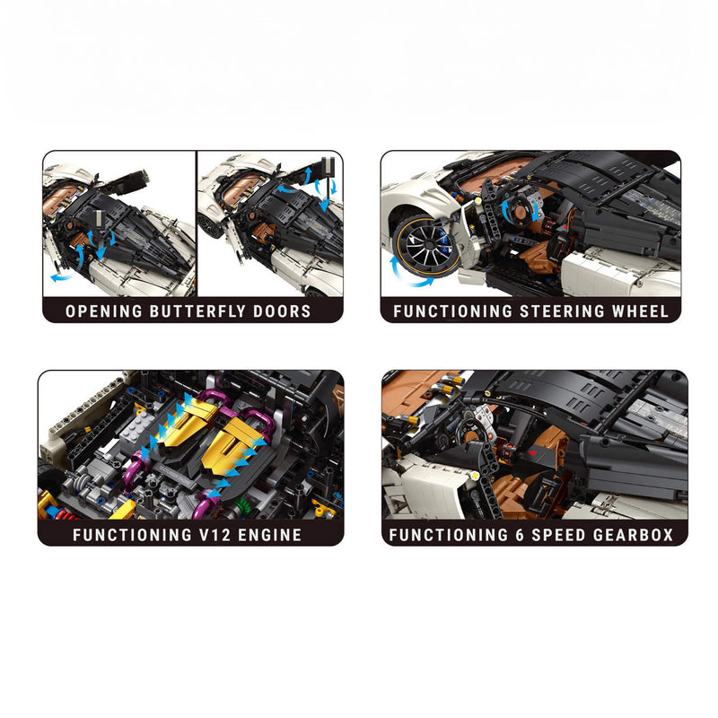The Ultimate V12 Italian Hypercar 4687Pcs - RBrickstem®