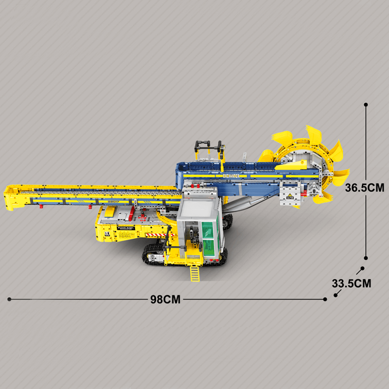 Remote Controlled Bucket Wheel Excavator 3187pcs mySite