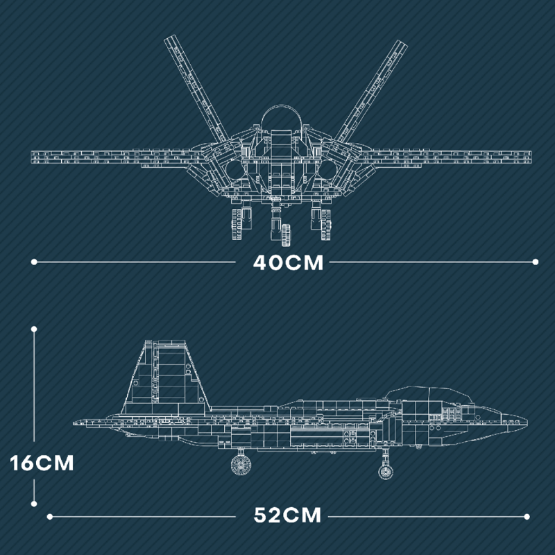 F-22 Raptor 1836pcs mySite