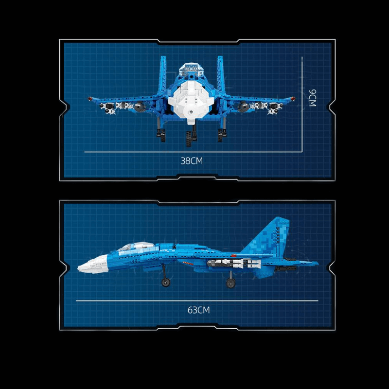 The 63cm SU-35 Fighter 1529pcs mySite