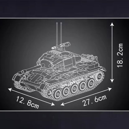 Remote Controlled M24 Chaffee Tank 931pcs - RBrickstem®