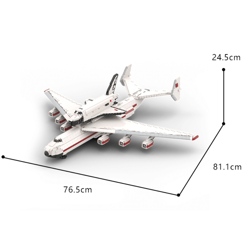 1:110 Buran with Antonov AN-225 Carrierplane 4176pcs mySite