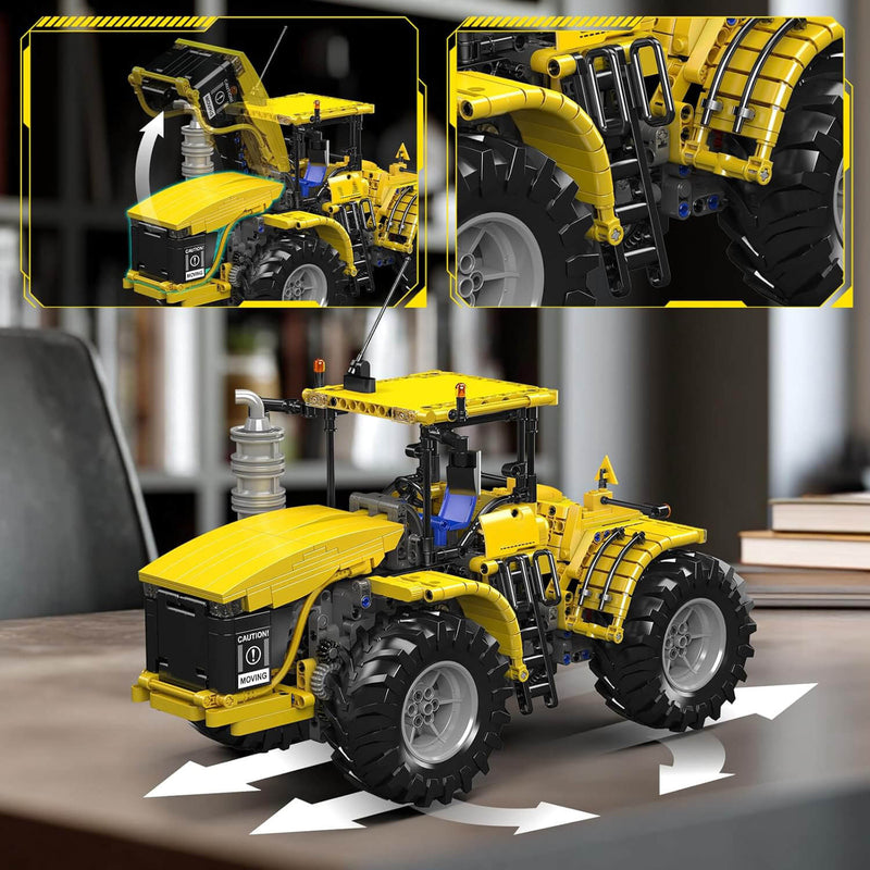 Remote Controlled Yellow Tractor 1299Pcs - RBrickstem®