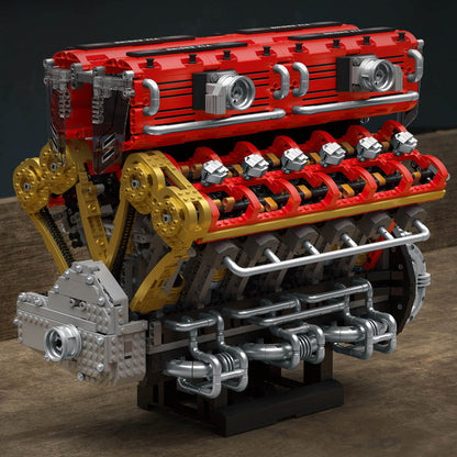 The Ultimate Italian Supercar V12 Engine 4718Pcs - RBrickstem®