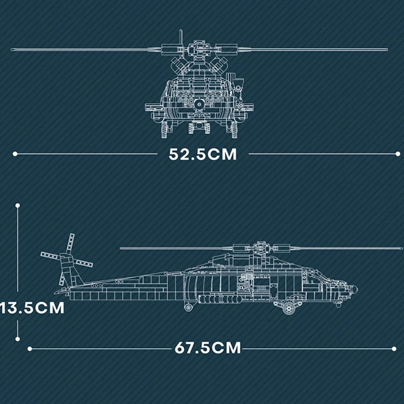 HH-60J Search And Rescue Aircraft 1136pcs mySite