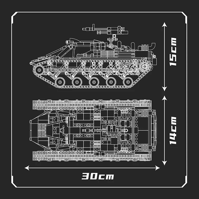 All Terrain Military Tank EV2 1045pcs mySite