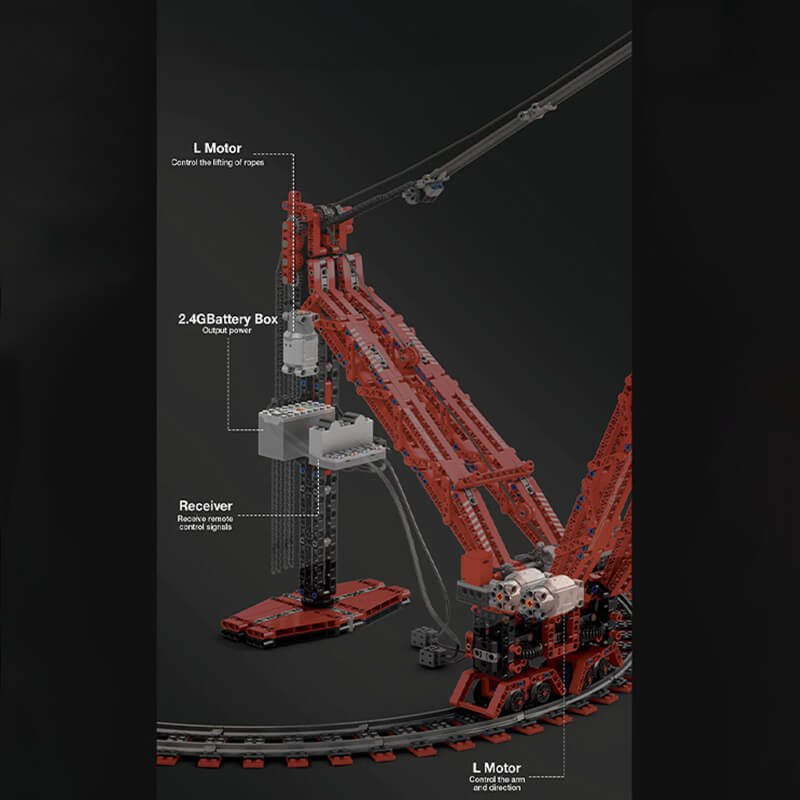 The World’s Strongest Land‑Based Crane 1195Pcs - RBrickstem®