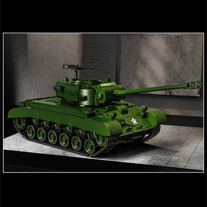 M26 Pershing Heavy Tank 1702pcs Model – Rotating Turret - RBrickstem®