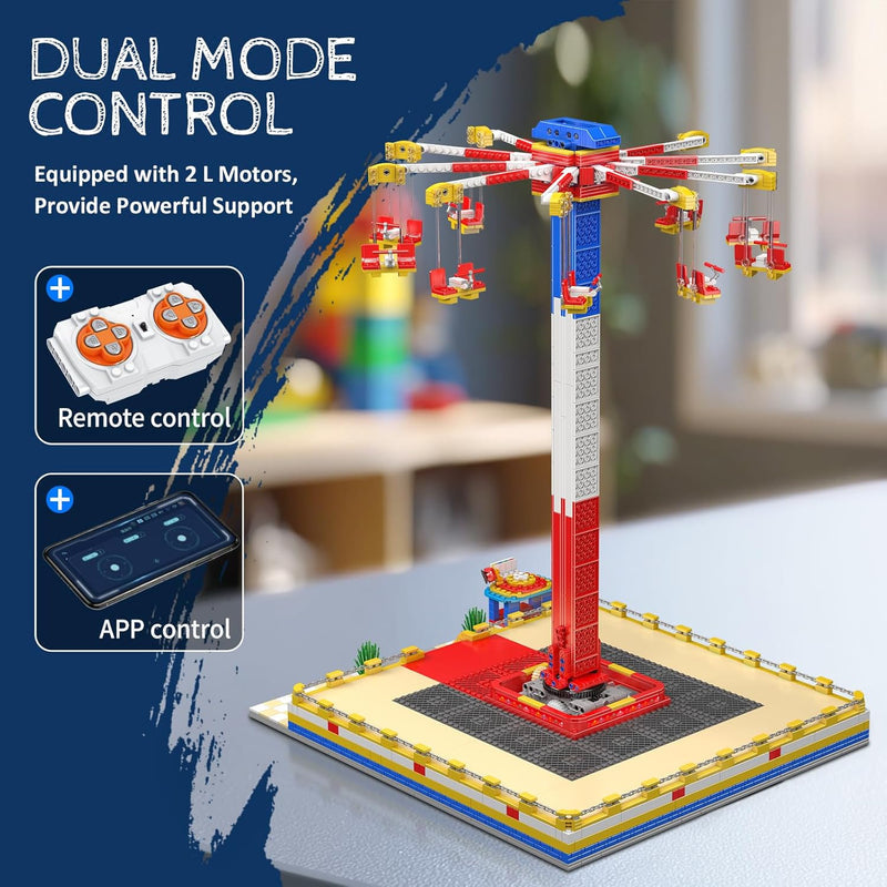 Motorised Swing Carousel 1580Pcs - RBrickstem®