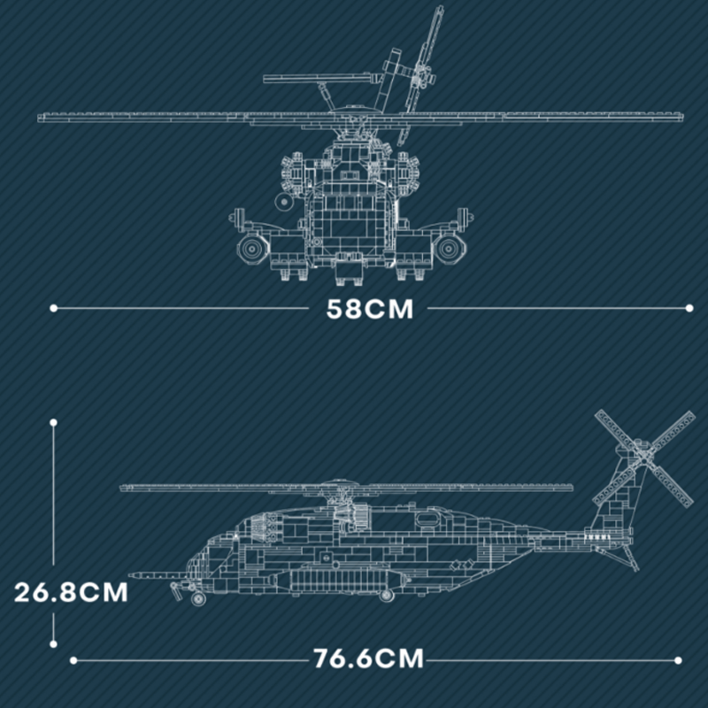 CH-53 Transport Helicopter 2191pcs mySite