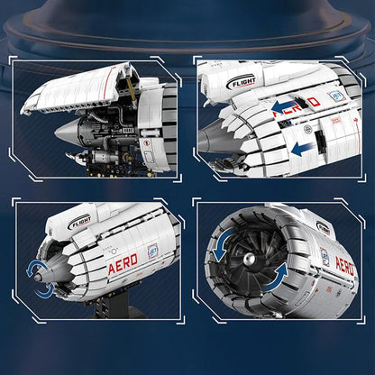 Aircraft Jet Turbine 1785Pcs - RBrickstem®