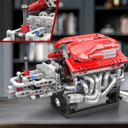 Naturally Aspirated V12 Italian Engine 862PCS - RBrickstem®