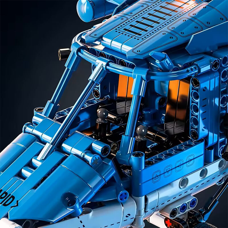 Heavy-Duty Military Helicopter 1710Pcs - RBrickstem®