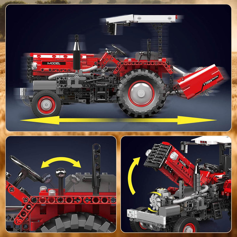 Remote Controlled Classic Tractor 1856Pcs - RBrickstem®