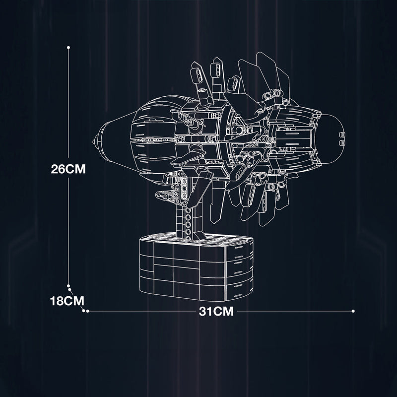 Motorised Aircraft Engine 1350Pcs - RBrickstem®