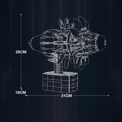Motorised Aircraft Engine 1350Pcs - RBrickstem®
